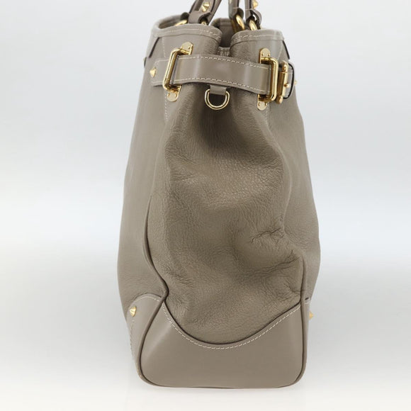 LOUIS VUITTON Suhari Majestu Hand Bag Gray M95652 LV Auth ARZ381