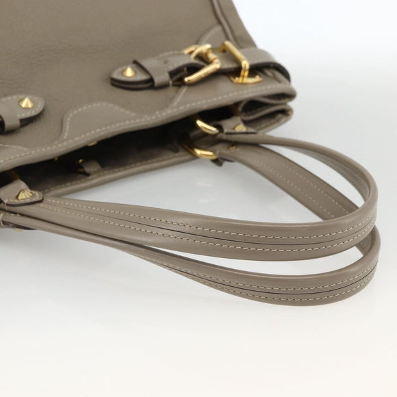 LOUIS VUITTON Suhari Majestu Hand Bag Gray M95652 LV Auth ARZ381