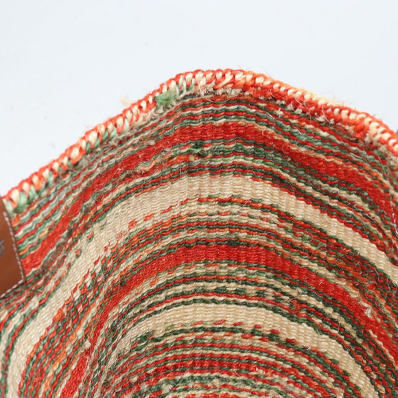 LOEWE Hand Bag Straw Multicolor Auth ARZ383V