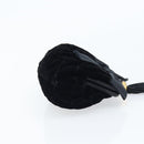 CHANEL Hand Bag Velor Black Gold CC Auth ARZ385A-4