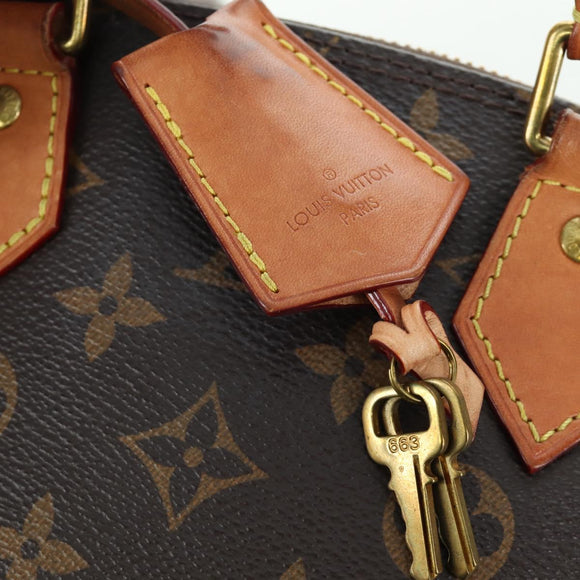 LOUIS VUITTON Monogram Alma BB Hand Bag 2way M53152 LV Auth ARZ387A