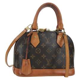 LOUIS VUITTON Monogram Alma BB Hand Bag 2way M53152 LV Auth ARZ387A
