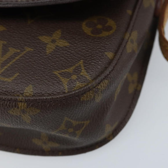 LOUIS VUITTON Monogram Saint Cloud MM Schultertasche M51243 LV Auth ARZ401