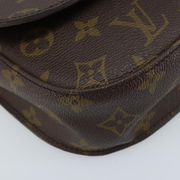 LOUIS VUITTON Monogram Saint Cloud MM Schultertasche M51243 LV Auth ARZ401