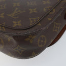 LOUIS VUITTON Monogram Saint Cloud MM Schultertasche M51243 LV Auth ARZ401-16