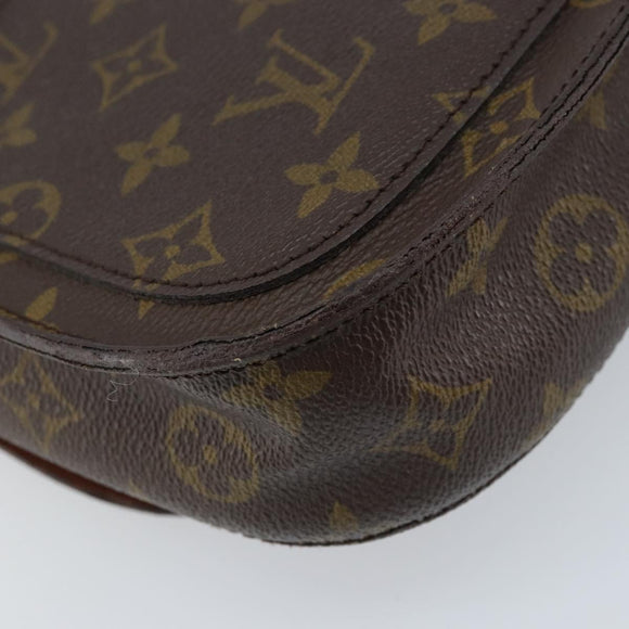 LOUIS VUITTON Monogram Saint Cloud MM Schultertasche M51243 LV Auth ARZ401
