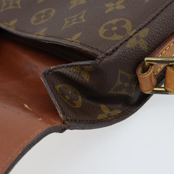 LOUIS VUITTON Monogram Saint Cloud MM Schultertasche M51243 LV Auth ARZ401