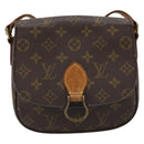 LOUIS VUITTON Monogram Saint Cloud MM Schultertasche M51243 LV Auth ARZ401-13