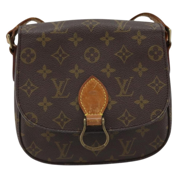LOUIS VUITTON Monogram Saint Cloud MM Schultertasche M51243 LV Auth ARZ401