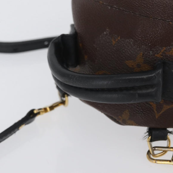 LOUIS VUITTON Monogram Palm Springs MINI Backpack M44873 LV Auth ARZ405