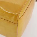 LOUIS VUITTON Monogram Vernis Mercer Boston Bag Beige M91000 LV Auth ARZ413-9