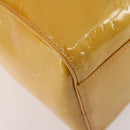 LOUIS VUITTON Monogram Vernis Mercer Boston Bag Beige M91000 LV Auth ARZ413-14
