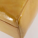 LOUIS VUITTON Monogram Vernis Mercer Boston Bag Beige M91000 LV Auth ARZ413-15