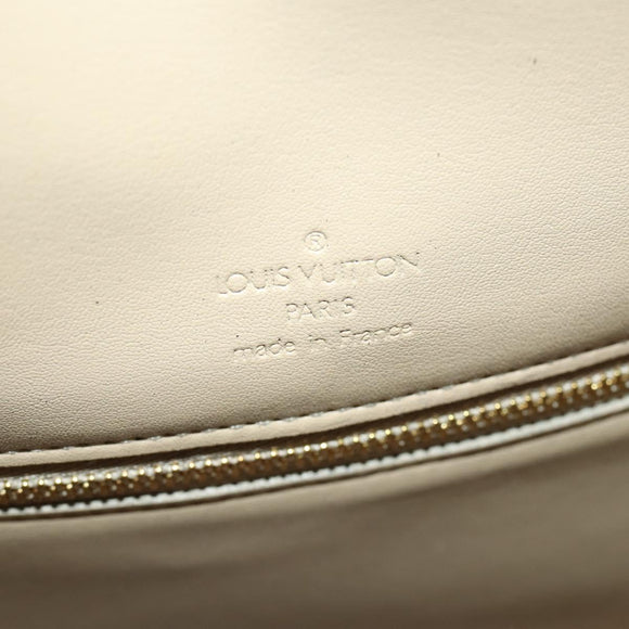 LOUIS VUITTON Monogram Vernis Mercer Boston Bag Beige M91000 LV Auth ARZ413
