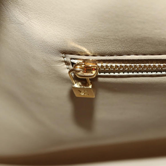LOUIS VUITTON Monogram Vernis Mercer Boston Bag Beige M91000 LV Auth ARZ413