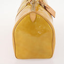 LOUIS VUITTON Monogram Vernis Mercer Boston Bag Beige M91000 LV Auth ARZ413-4