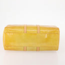 LOUIS VUITTON Monogram Vernis Mercer Boston Bag Beige M91000 LV Auth ARZ413-5