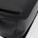 Salvatore Ferragamo Gancini Hand Bag Leather 2way Black Gold Auth ARZ417-12