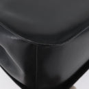 Salvatore Ferragamo Gancini Hand Bag Leather 2way Black Gold Auth ARZ417-14