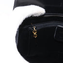Salvatore Ferragamo Gancini Hand Bag Leather 2way Black Gold Auth ARZ417-23