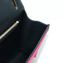 Salvatore Ferragamo Gancini Shoulder Bag Suede Black Pink gold Auth ARZ419M-19