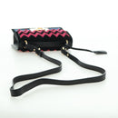 Salvatore Ferragamo Gancini Shoulder Bag Suede Black Pink gold Auth ARZ419M-7