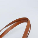 CELINE Macadam Canvas Tote Bag PVC Leather Brown Gold Auth ARZ422-8
