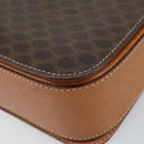 CELINE Macadam Canvas Umhängetasche PVC Leder Braun Gold Auth ARZ423-12