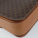 CELINE Macadam Canvas Umhängetasche PVC Leder Braun Gold Auth ARZ423-13