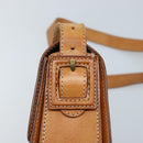 CELINE Macadam Canvas Umhängetasche PVC Leder Braun Gold Auth ARZ423-14