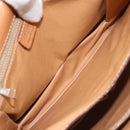 CELINE Macadam Canvas Umhängetasche PVC Leder Braun Gold Auth ARZ423-21
