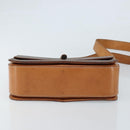 CELINE Macadam Canvas Umhängetasche PVC Leder Braun Gold Auth ARZ423-9
