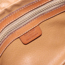 CELINE Macadam Canvas Shoulder Bag PVC Beige Gold Auth ARZ425-20