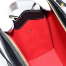 CELINE Hand Bag Leather Black Gold Auth ARZ426A-19