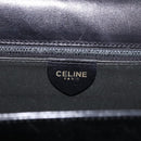 CELINE Hand Bag Leather Black Gold Auth ARZ427-19