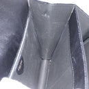 CELINE Hand Bag Leather Black Gold Auth ARZ427-20