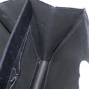 CELINE Hand Bag Leather Black Gold Auth ARZ427-24