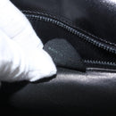 CELINE Hand Bag Leather Black Gold Auth ARZ427-12