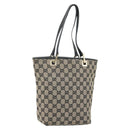 GUCCI GG Canvas Tote Bag Beige Gold 002 1099 Auth ARZ434-1