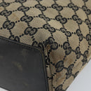 GUCCI GG Canvas Tote Bag Beige Gold 002 1099 Auth ARZ434-15