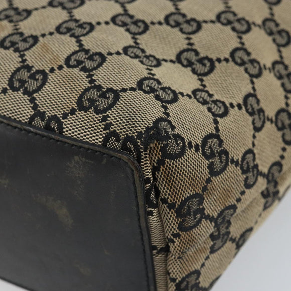GUCCI GG Canvas Tote Bag Beige Gold 002 1099 Auth ARZ434