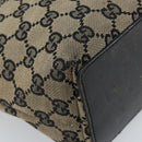 GUCCI GG Canvas Tote Bag Beige Gold 002 1099 Auth ARZ434-16