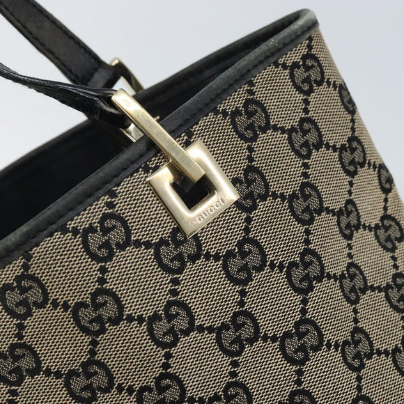 GUCCI GG Canvas Tote Bag Beige Gold 002 1099 Auth ARZ434
