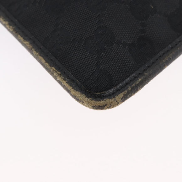GUCCI GG Canvas Schultertasche Schwarz Silber 27639 Auth ARZ435