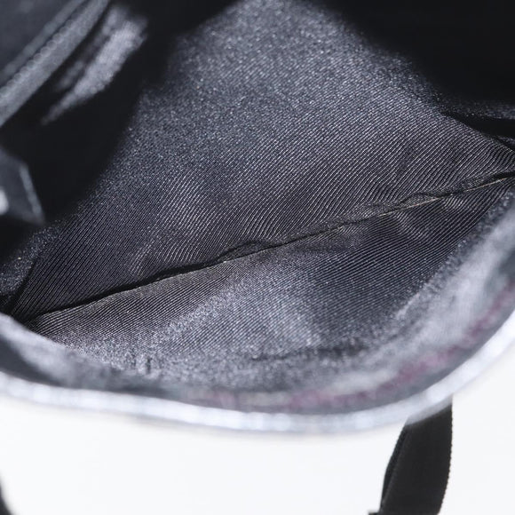 GUCCI GG Canvas Schultertasche Schwarz Silber 27639 Auth ARZ435
