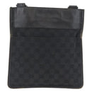 GUCCI GG Canvas Schultertasche Schwarz Silber 27639 Auth ARZ435-2