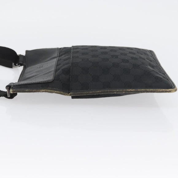 GUCCI GG Canvas Schultertasche Schwarz Silber 27639 Auth ARZ435