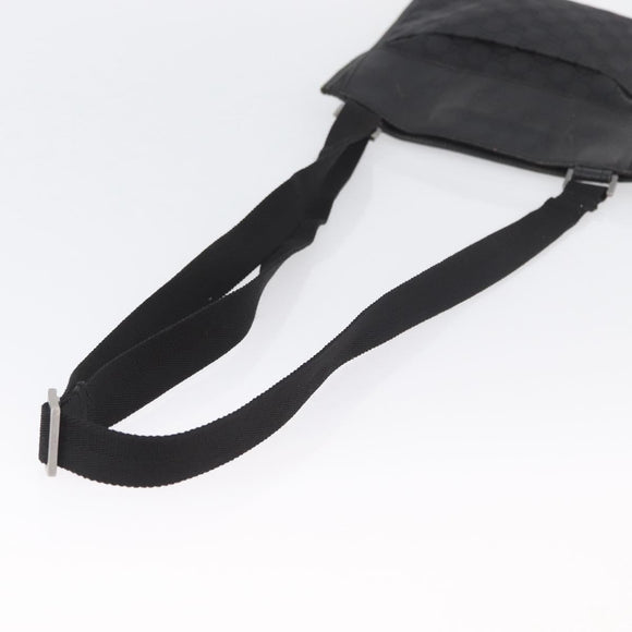 GUCCI GG Canvas Schultertasche Schwarz Silber 27639 Auth ARZ435