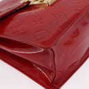 LOUIS VUITTON Monogram Vernis Spring Street Hand Bag Red M91135 LV Auth ARZ439-10