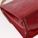 LOUIS VUITTON Monogram Vernis Spring Street Hand Bag Red M91135 LV Auth ARZ439-12